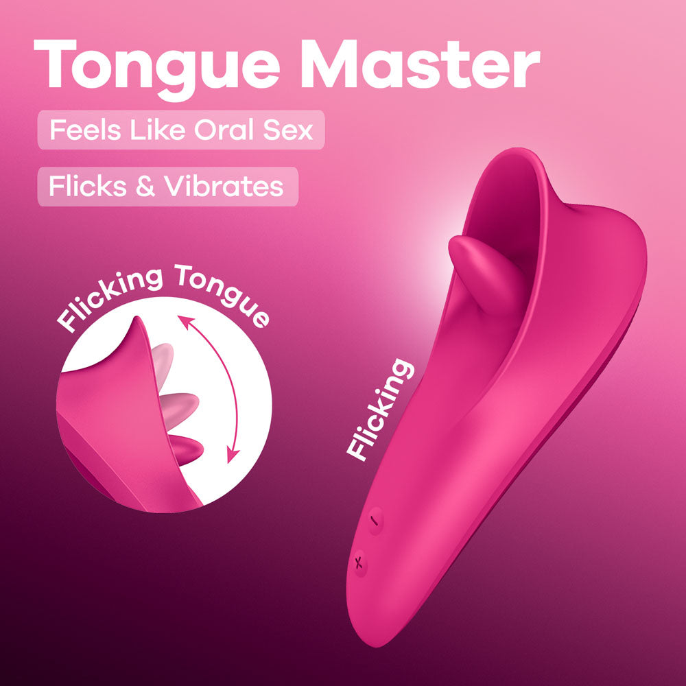 Satisfyer Tongue Master – USB Rechargeable 14.4 cm Clitoral Stimulator