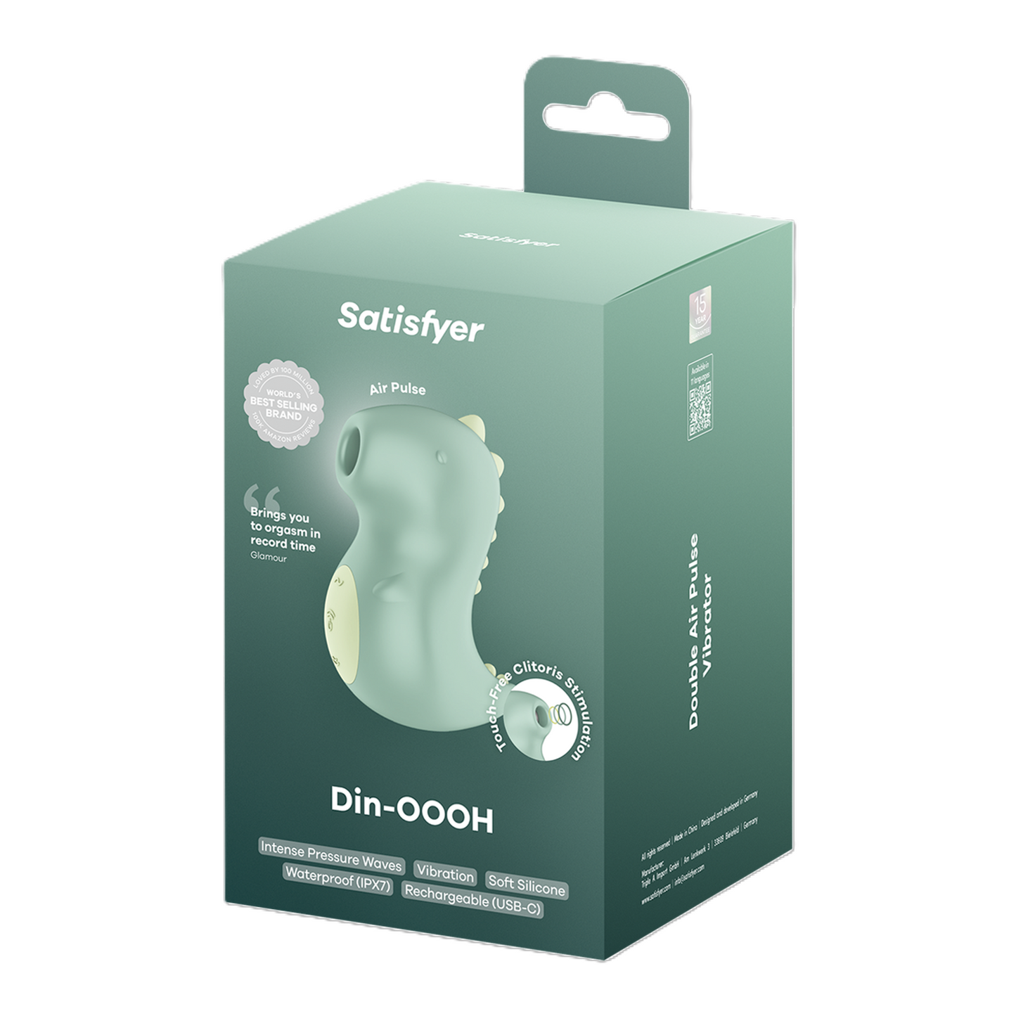 Satisfyer Din-Oooh (Green) – Pressure Wave Vibrator