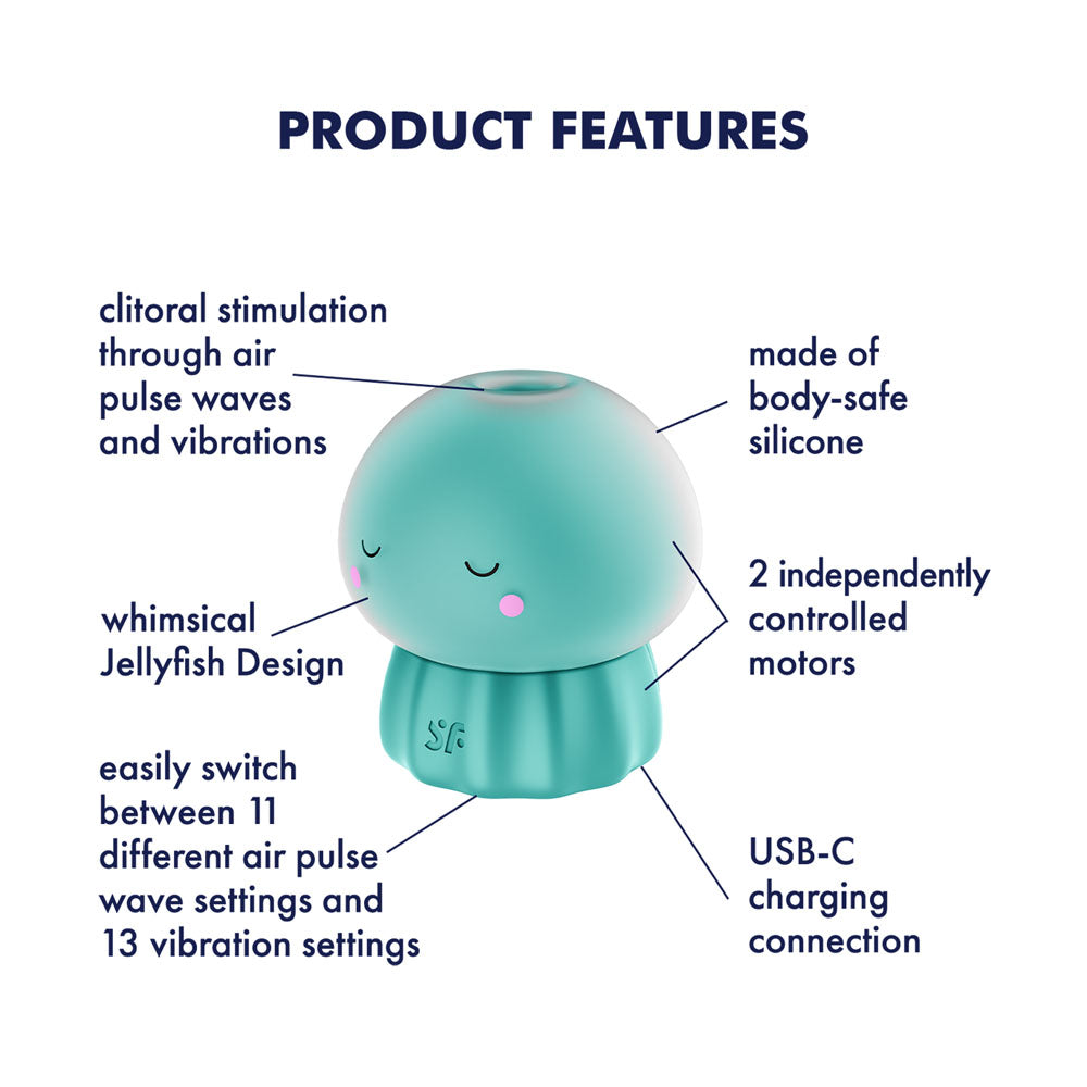 Satisfyer Jelly-Cious – Waterproof Air Pulse Vibrator