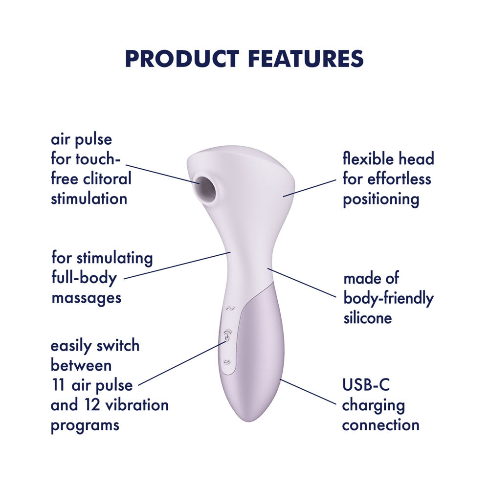 Satisfyer Wand-erful (Violet) – USB Rechargeable 15.8 cm Air Pulse Massage Wand