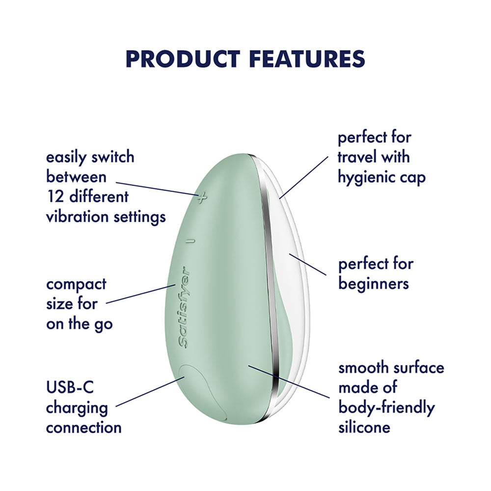 Satisfyer Drop To Go (Mint) – USB Rechargeable Clitoral Stimulator