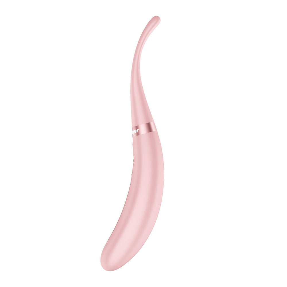 Satisfyer Tip Tease (Rose) – USB Rechargeable Rotating Vibrator with Twirling Tip