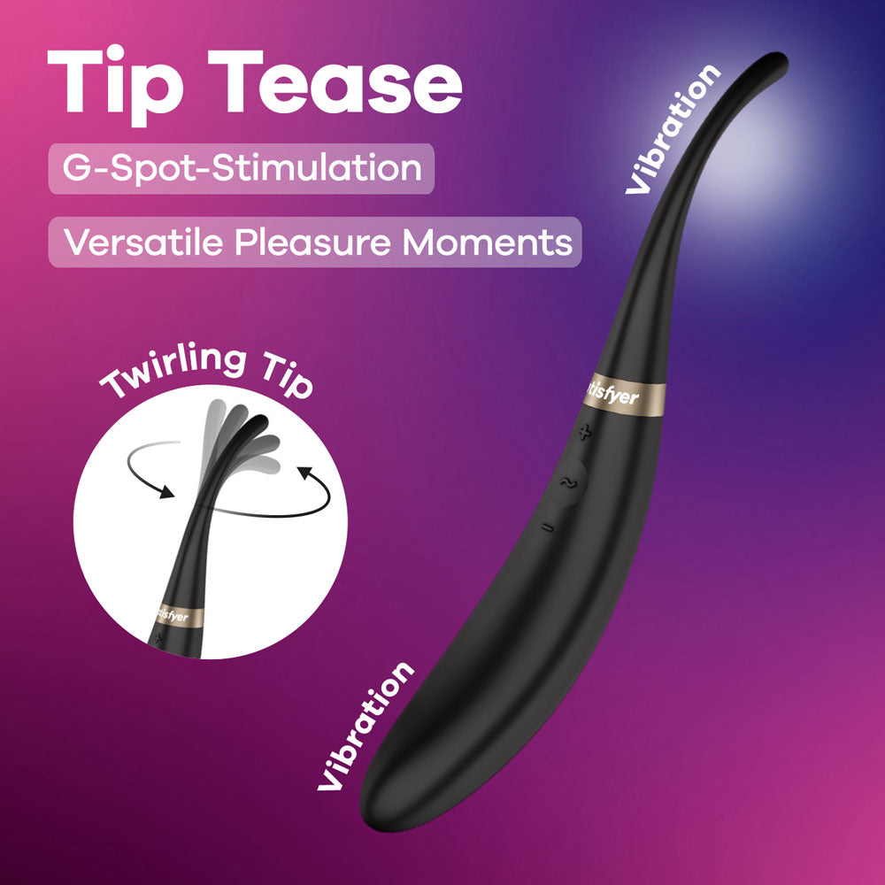 Satisfyer Tip Tease – USB Rechargeable Rotating Tip Vibrator