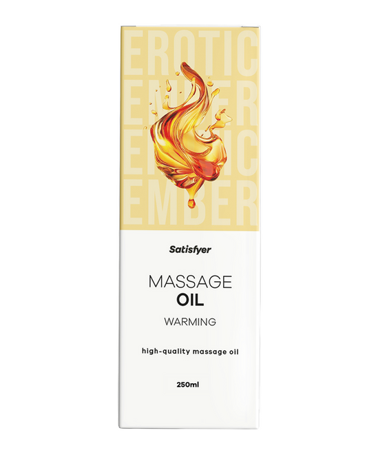 Satisfyer Massage Oil Warming (250 ml) – Warming Massage Oil > Essentials > Massage Oil