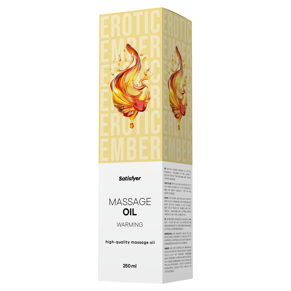 Satisfyer Massage Oil Warming (250 ml) – Warming Massage Oil