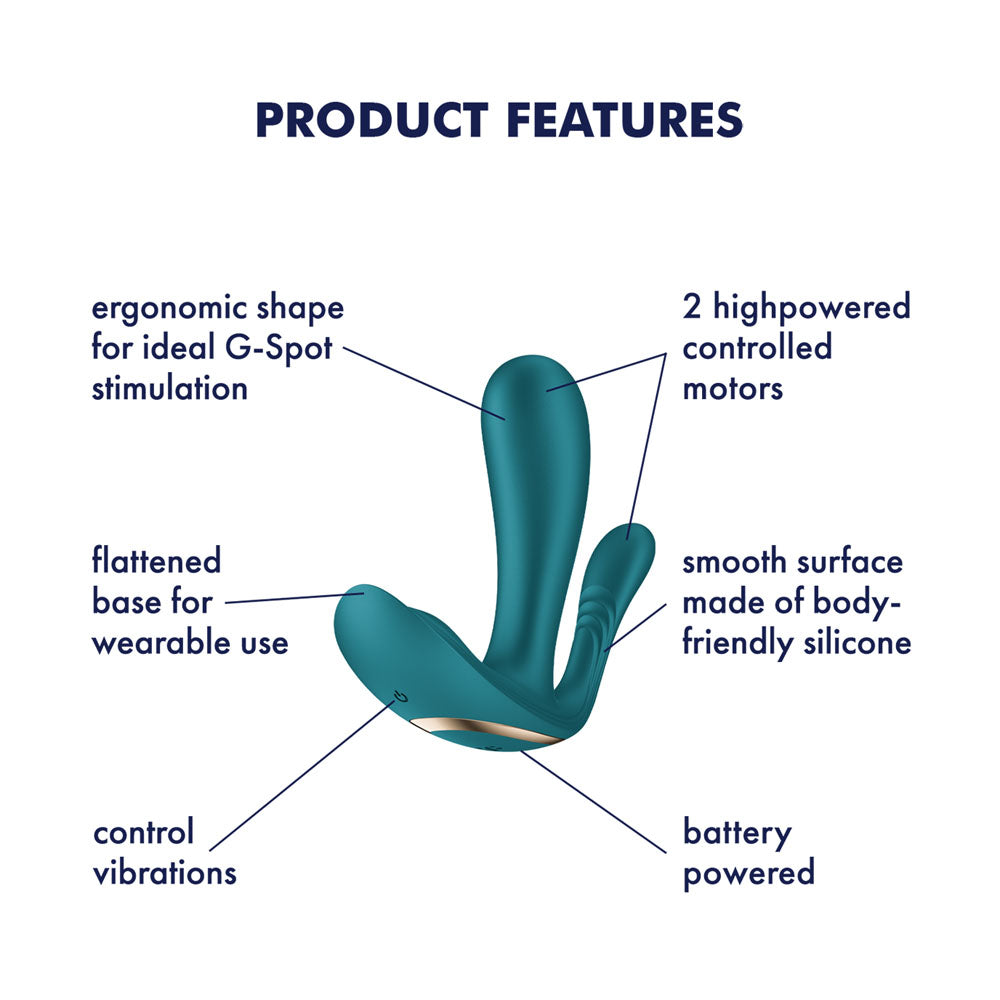 Satisfyer Top Secret Plus – Wearable Dual Motor G-Spot and Anal Vibrator
