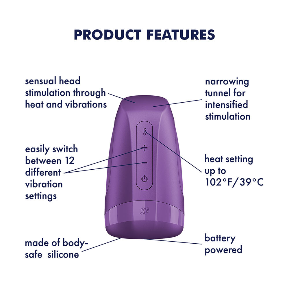 Satisfyer Men Heat Vibration – Heating and Vibrating Masturbator