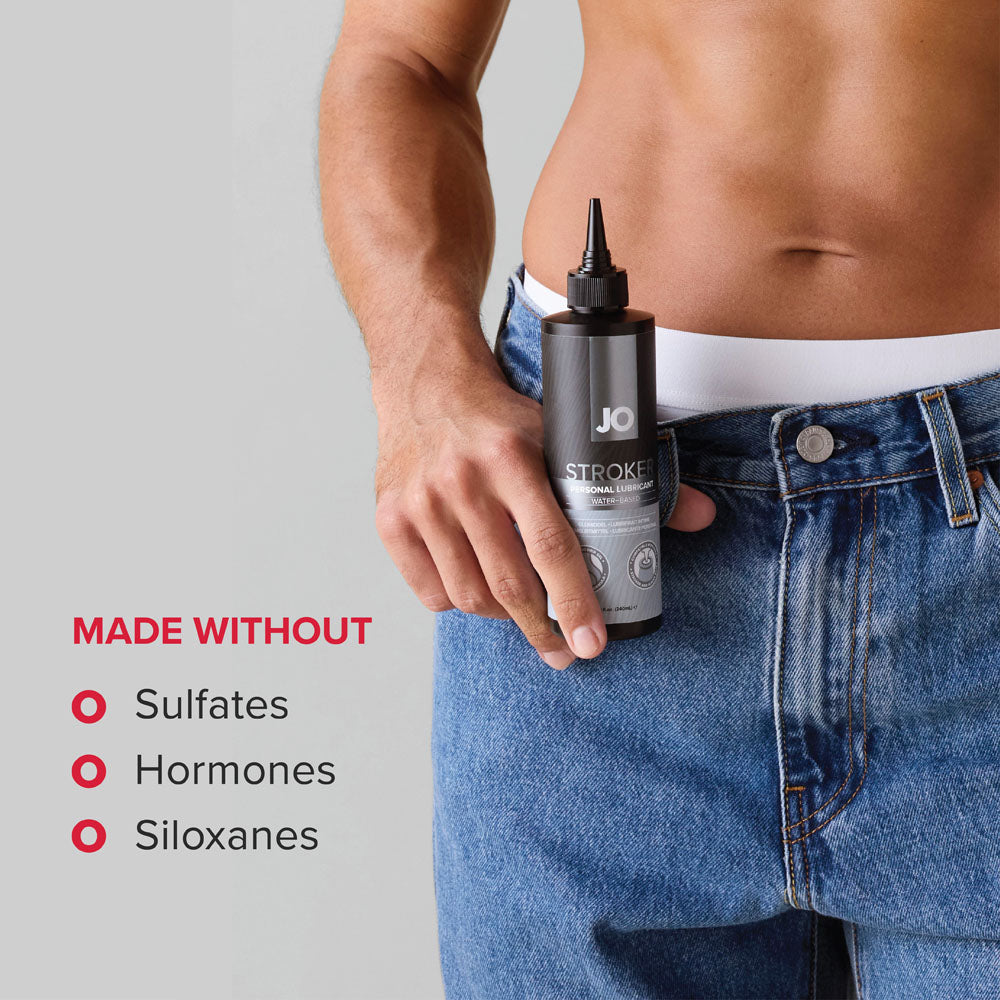JO Stroker Lube – Water-Based Lubricant 240ml Bottle