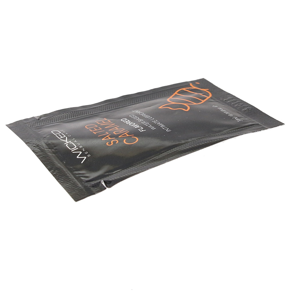 Aqua Flavored Lube .10oz/3ml in Salted Caramel Lubes and Lotions > Flavored Sex Lubes