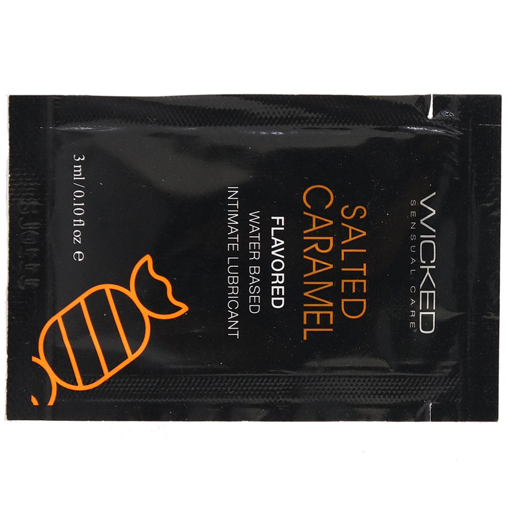 Aqua Flavored Lube .10oz/3ml in Salted Caramel Lubes and Lotions > Flavored Sex Lubes