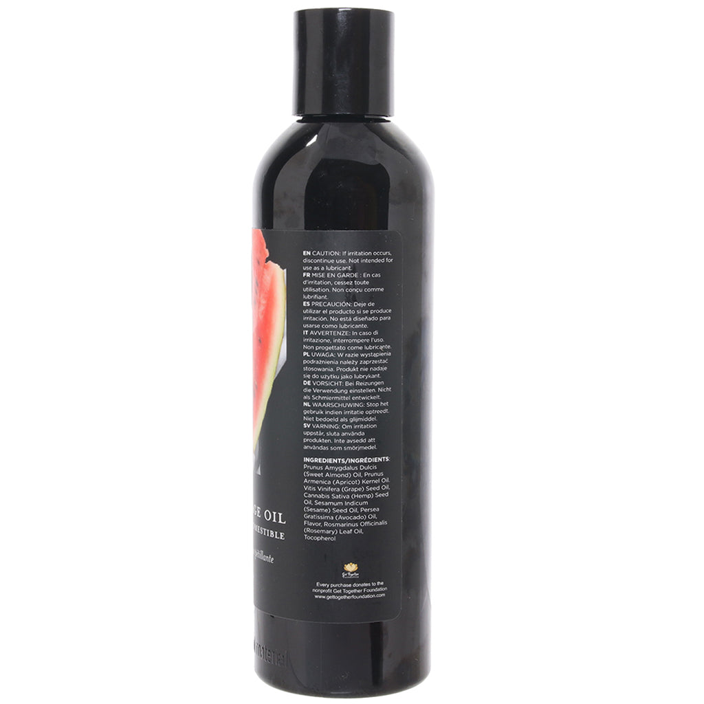 Edible Massage Oil 8oz/236ml in Watermelon Sensual Love > Massage