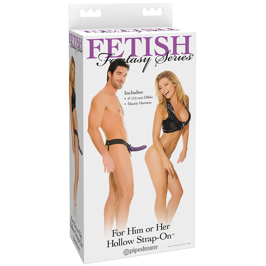 Fetish Fantasy Hollow Strap-On in Purple Dildo Sex Toys > Strap-On and Harnesses