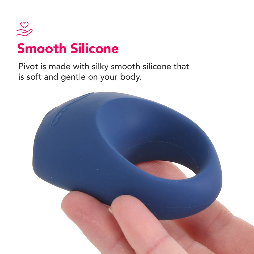 We-Vibe Pivot Vibrating Silicone Ring in Navy Cock Rings