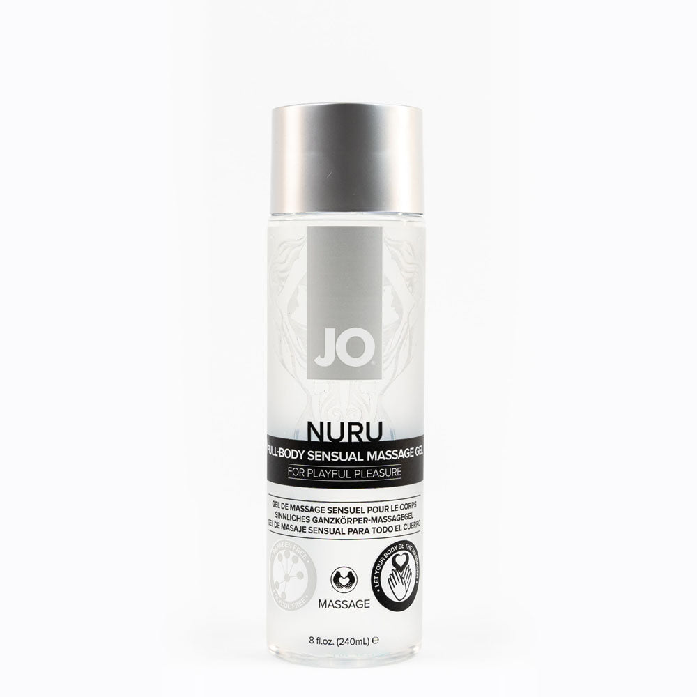 JO Nuru Massage Gel – Water-Based Massage Lubricant 240ml Bottle