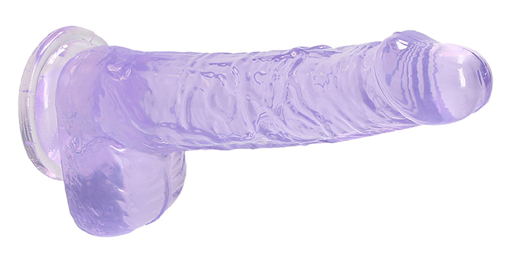 REALROCK 6'' Realistic Dildo With Balls - 15.2 cm Dong, Purple