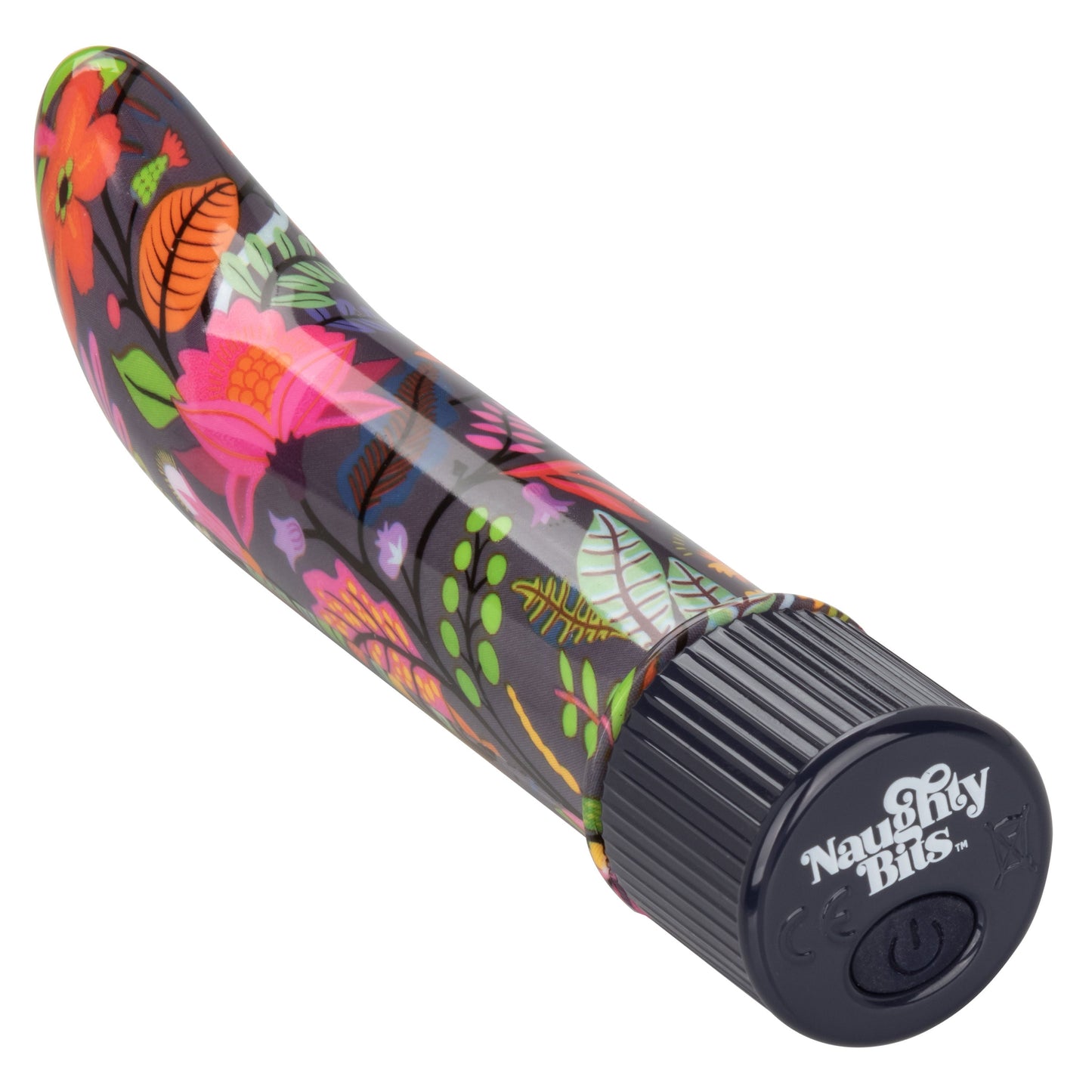 Naughty Bits Lil' Fucker Mini G-Spot Vibrator 4.25 Inch Waterproof with Floral Design