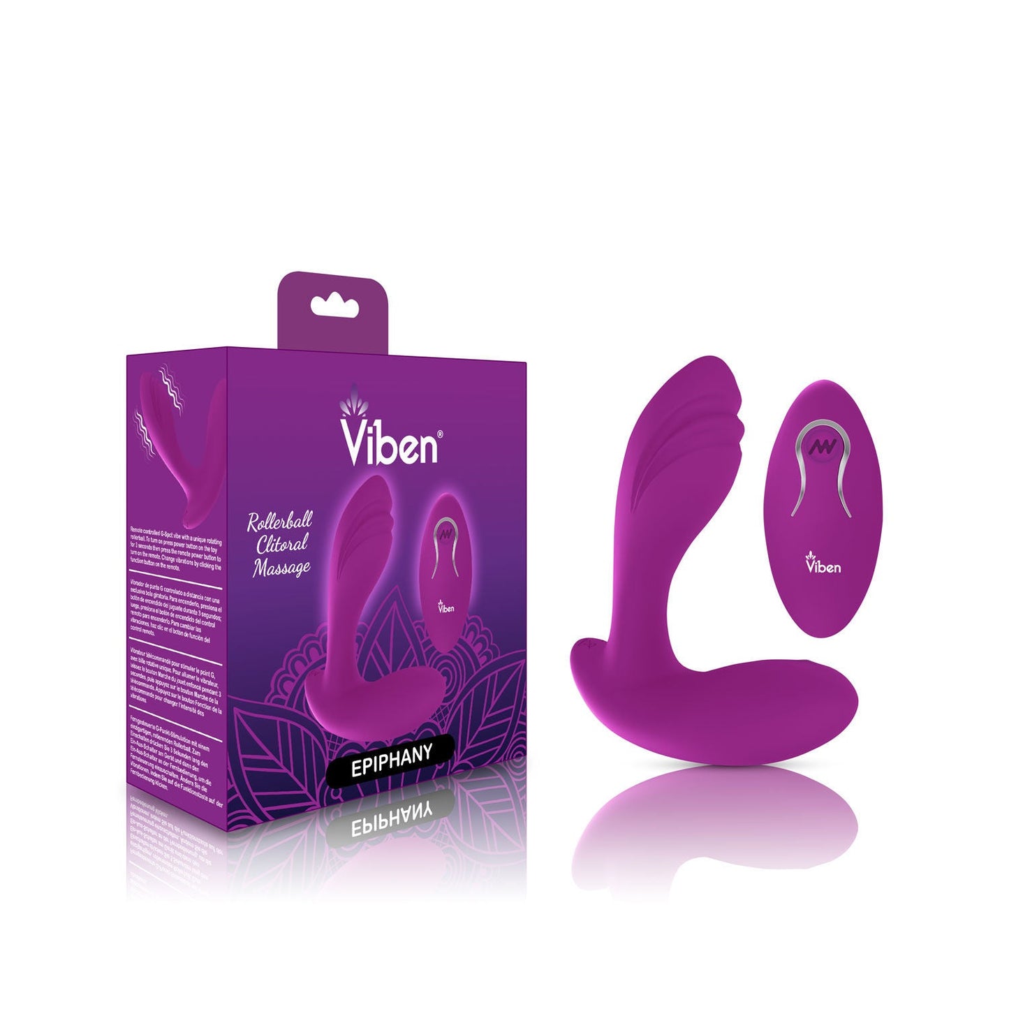 Epiphany Clitoral Rollerball Panty Vibe (Berry) – Remote-Controlled Dual Motor Panty Vibrator
