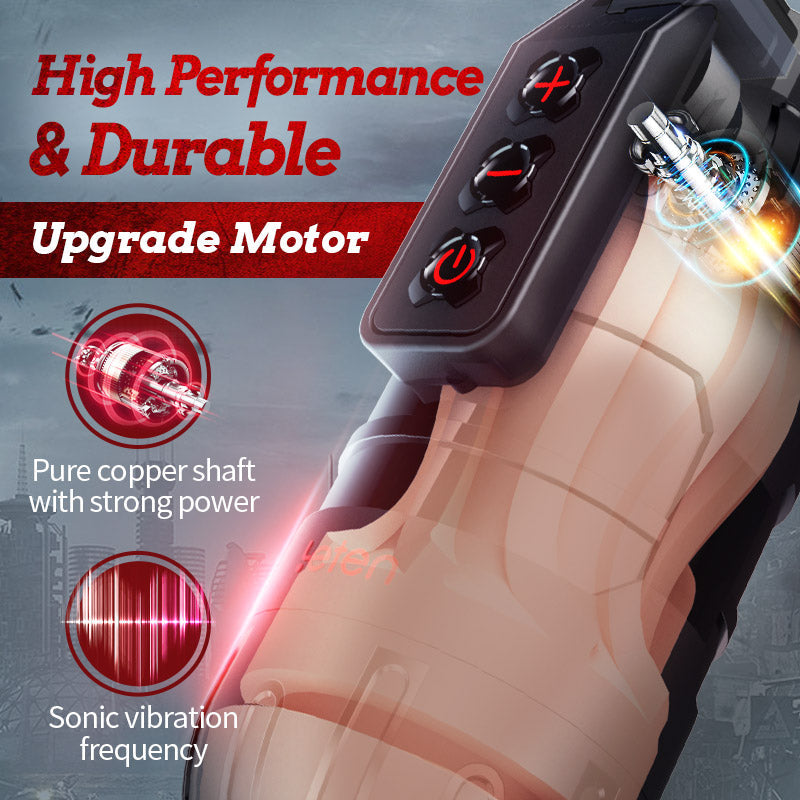 Flash - 10 Vibrating Male Masturbator Stroker With Voice Mode, APP Control Masturbation Cup