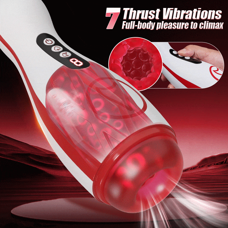 Valeria - 7 Suction Vibrations Voice Moans Masturbator Immersive Interaction Male Stroker Masturbation Cup