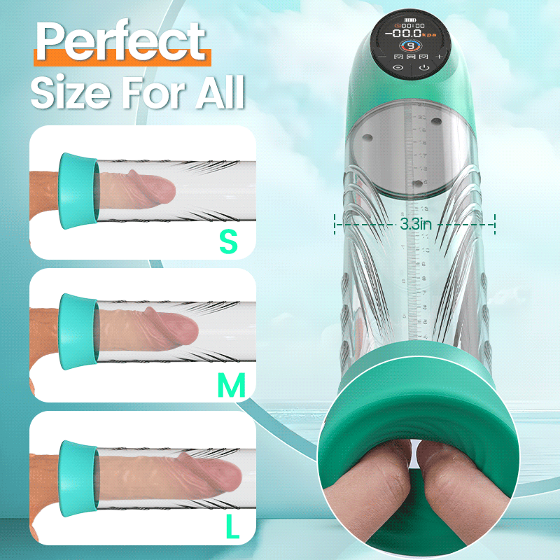 Source - Electric Vacuum and Water Penis Pump with LCD Display Penis Pumps