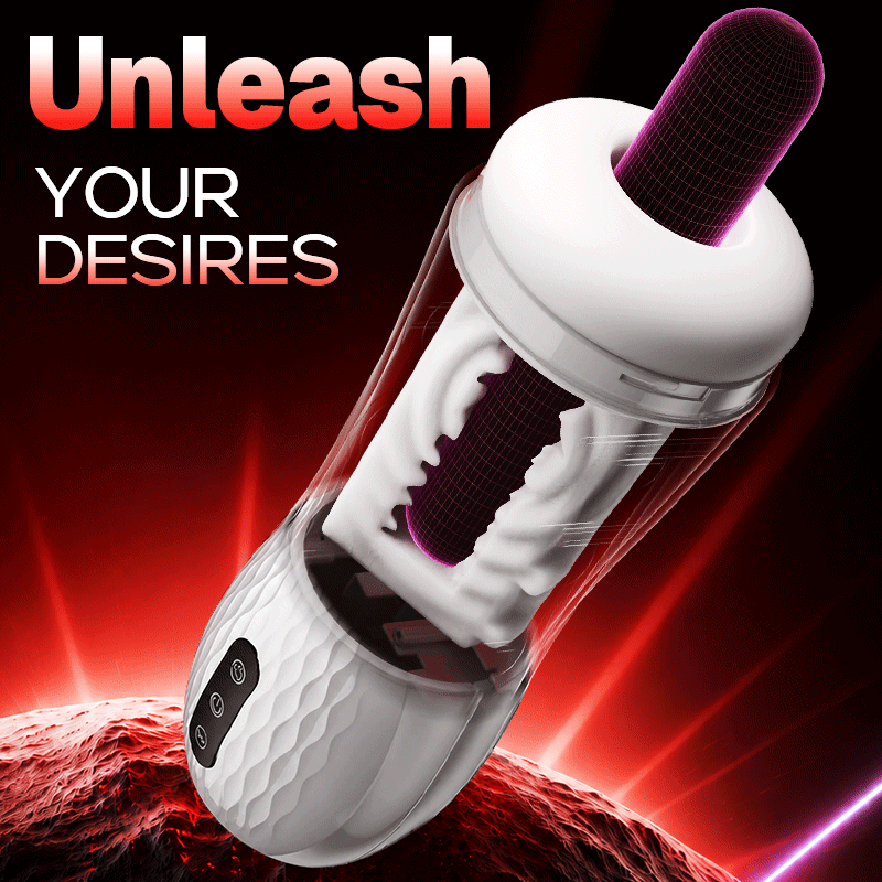 Phantom - 3-in-1 Suction + Vibration + 40℃ Warmth Trilingual Voice Blowjob Stroker Masturbation Cup