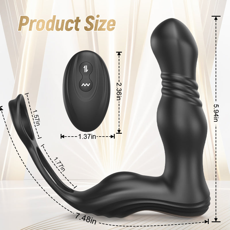 THOR - Best Seller Thrusting Vibrating Solo Male Play Prostate Massager Anal Toys