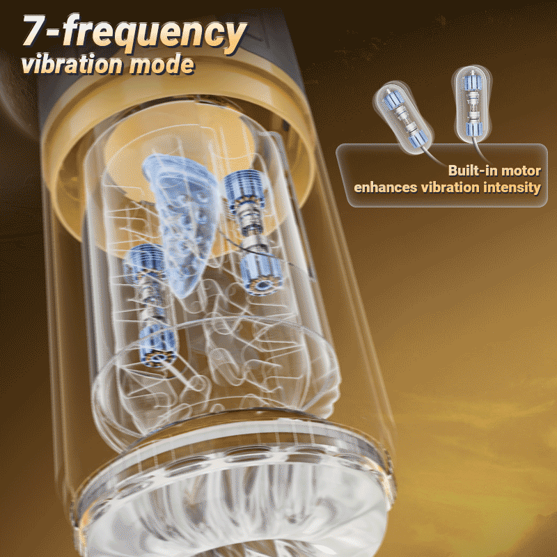 CREAMPIE - 5 IN 1 Licking Massage Thrust Rotation Vibrating Burst Stroker Masturbation Cup