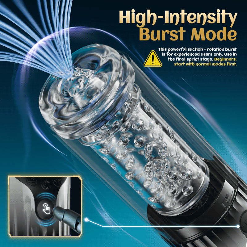 Vortex Male Stroker - Acmejoy X Bestvibe Collaboration 4 Strong Suction One-Key Burst 9 Rotations Easy to Clean with Free Lubricant Masturbation Cup