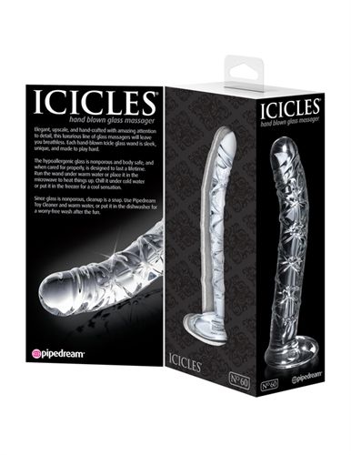 Icicles No 60 (Clear) – Elegant Glass G-Spot Massager