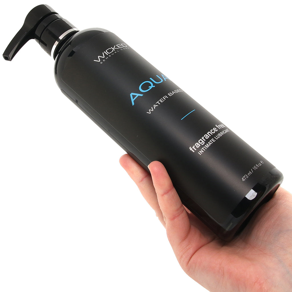 Aqua Fragrance Free Water Based Lube 16oz/473ml Lubes and Lotions > Water Based Sex Lubes
