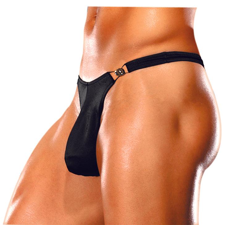 Male Power Bong Clip Thong for Men with Stretchy Spandex
