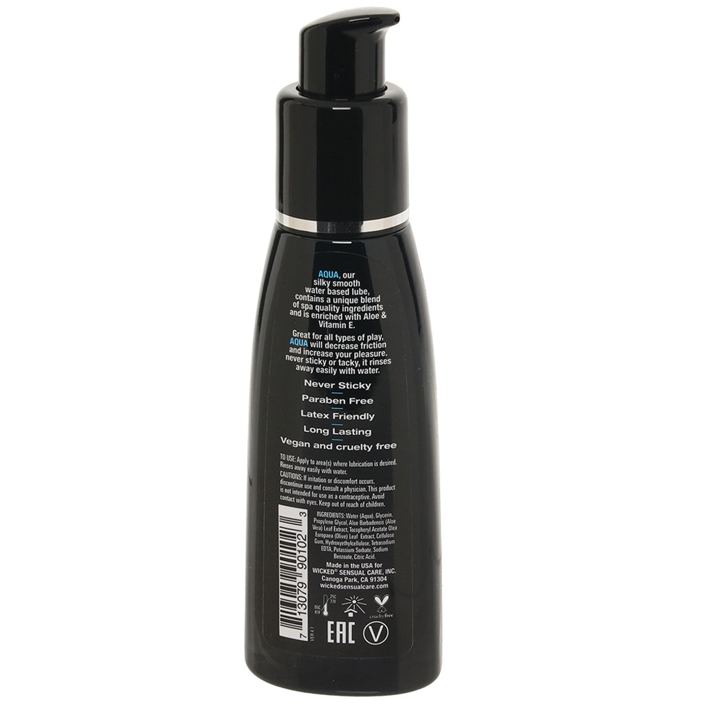 Aqua Fragrance Free Water Based Lube 2oz/60ml Lubes and Lotions > Water Based Sex Lubes