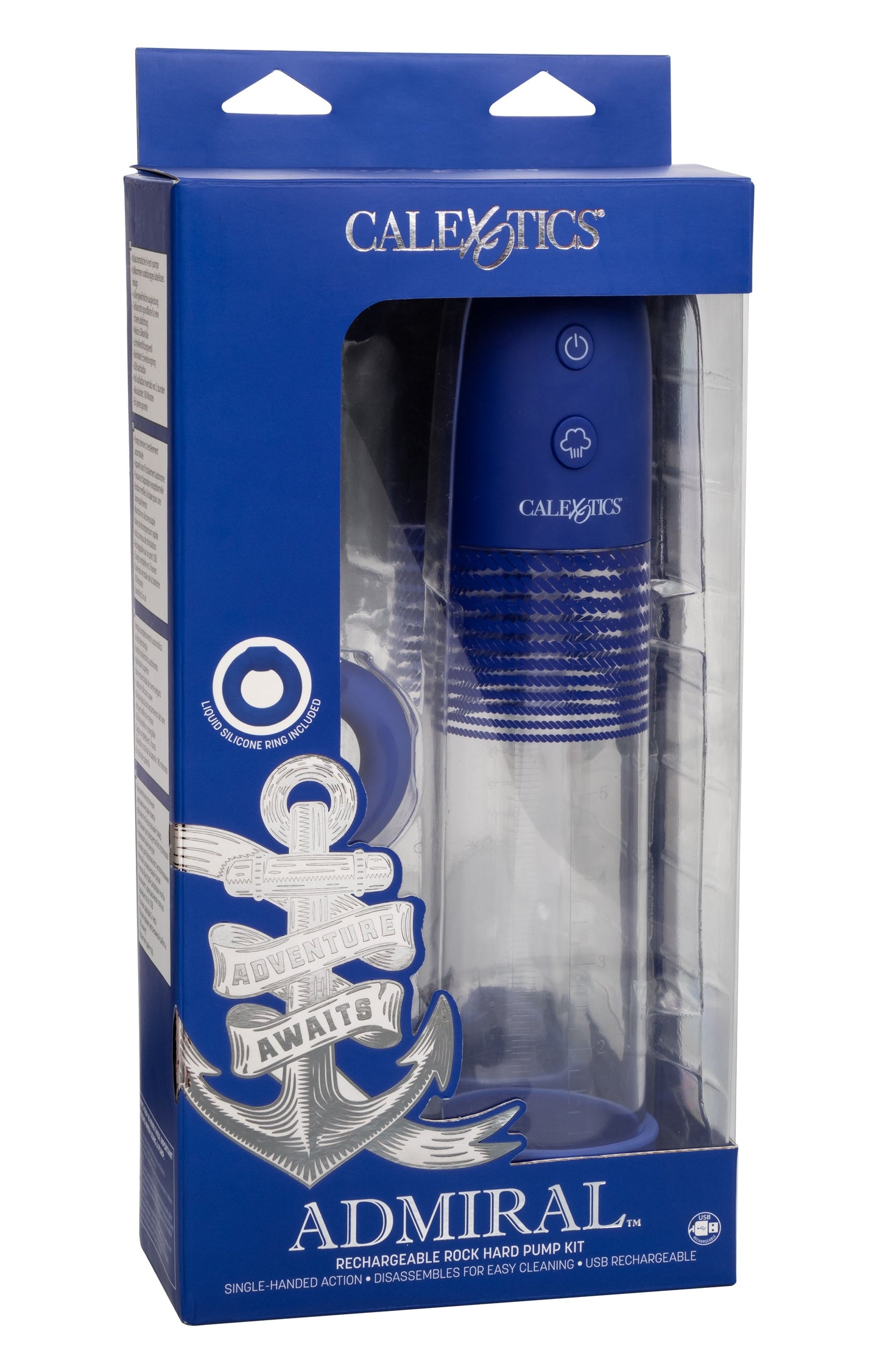 Admiral Rechargeable Automatic Pump Kit – Sleek Rechargeable Penis Pump