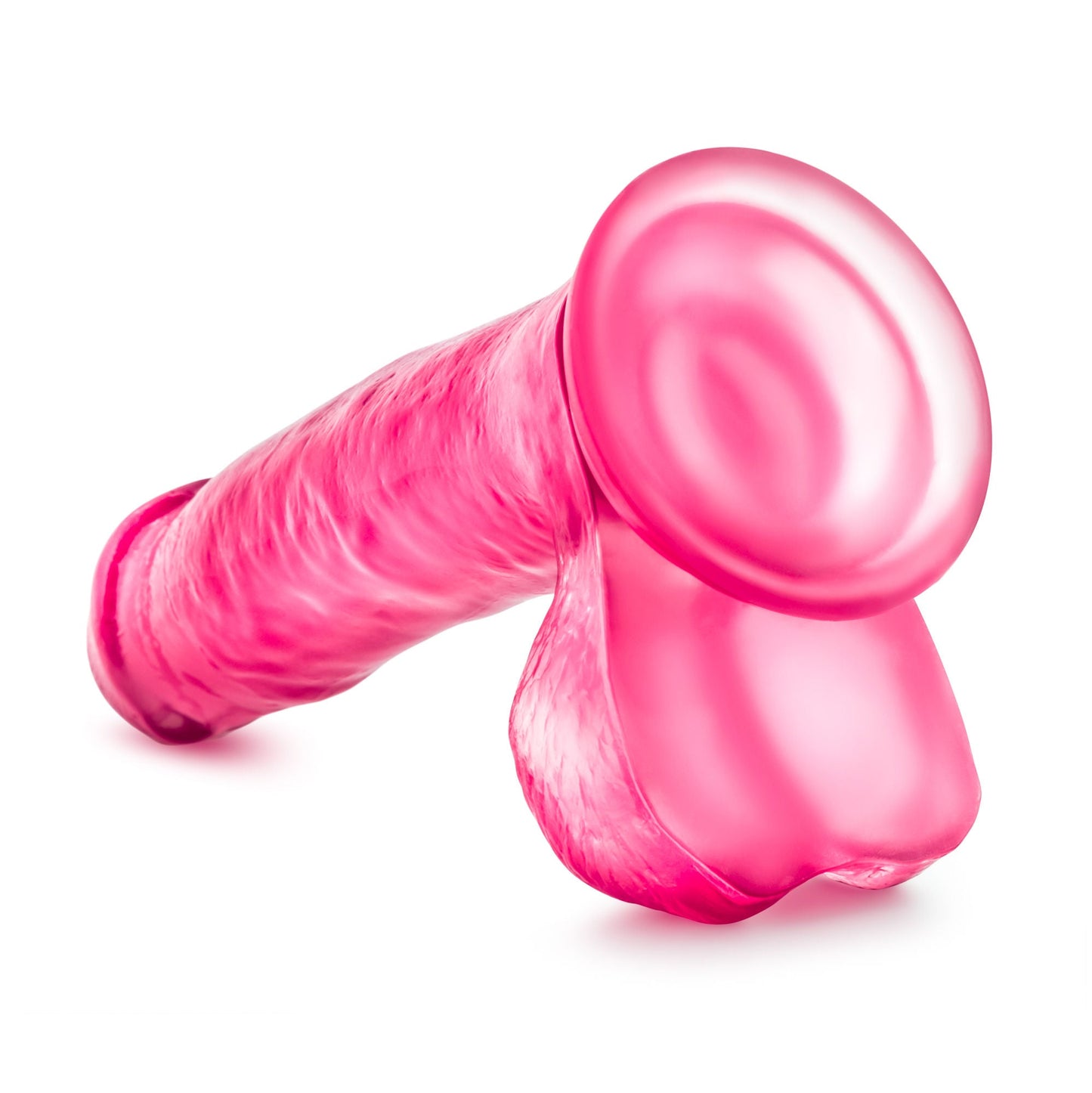 Sweet N Hard (Blue) – Realistic Suction Dildo with Balls 7"