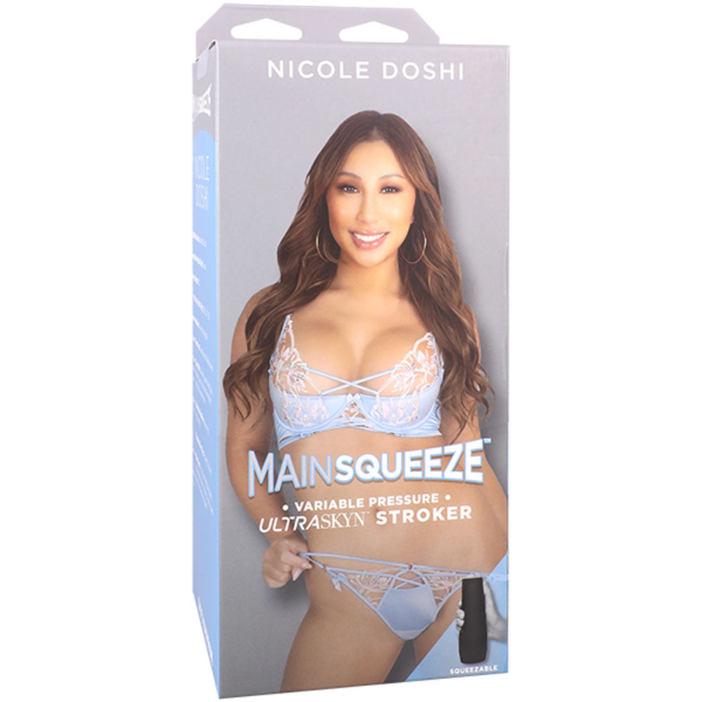 Nicole Doshi Main Squeeze Ultraskyn – Lifelike Textured Hard-Case Male Masturbator