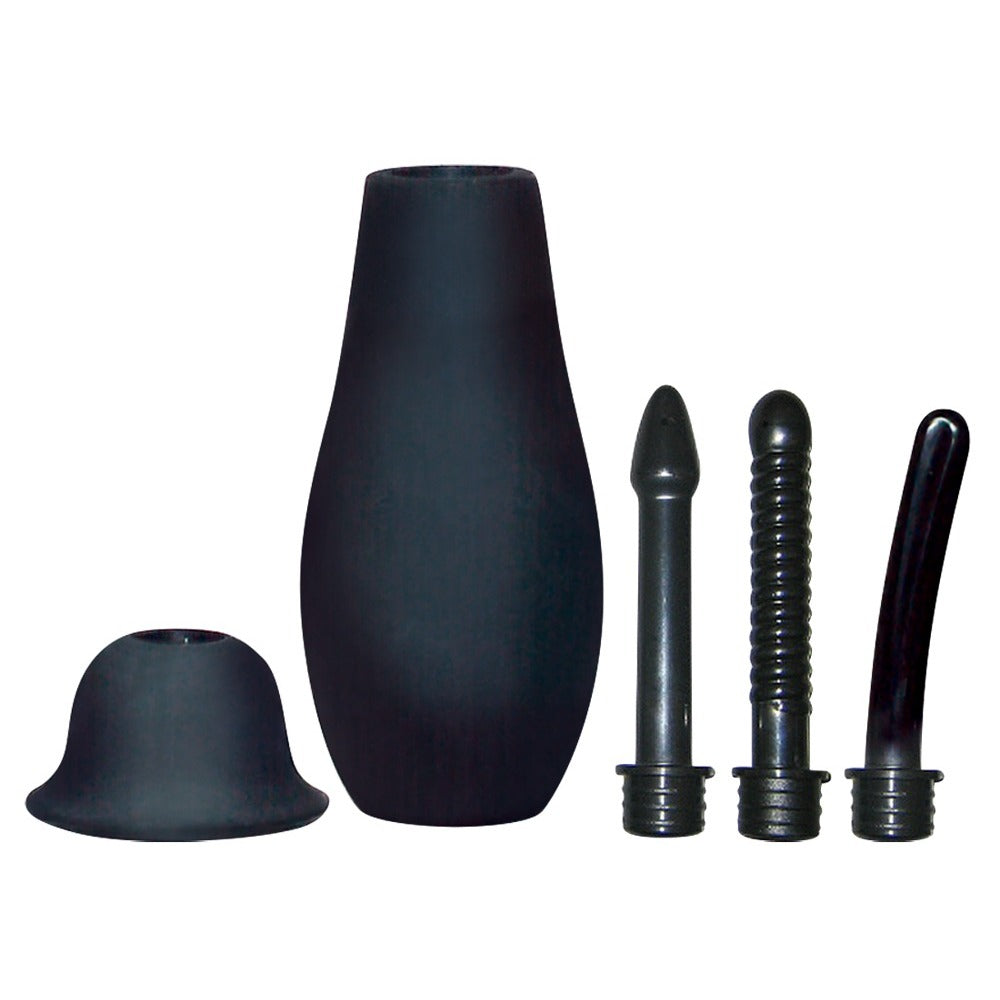 Bad Kitty Intimate Shower – 4.5 Inch Anal Douche with Three Attachments