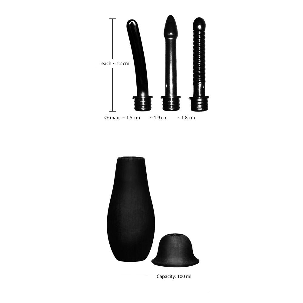 Bad Kitty Intimate Shower – 4.5 Inch Anal Douche with Three Attachments