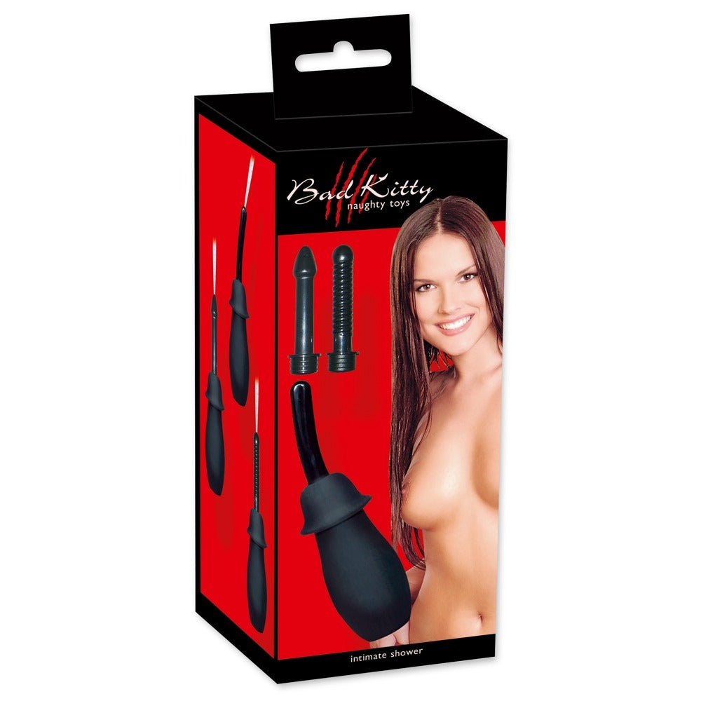 Bad Kitty Intimate Shower – 4.5 Inch Anal Douche with Three Attachments