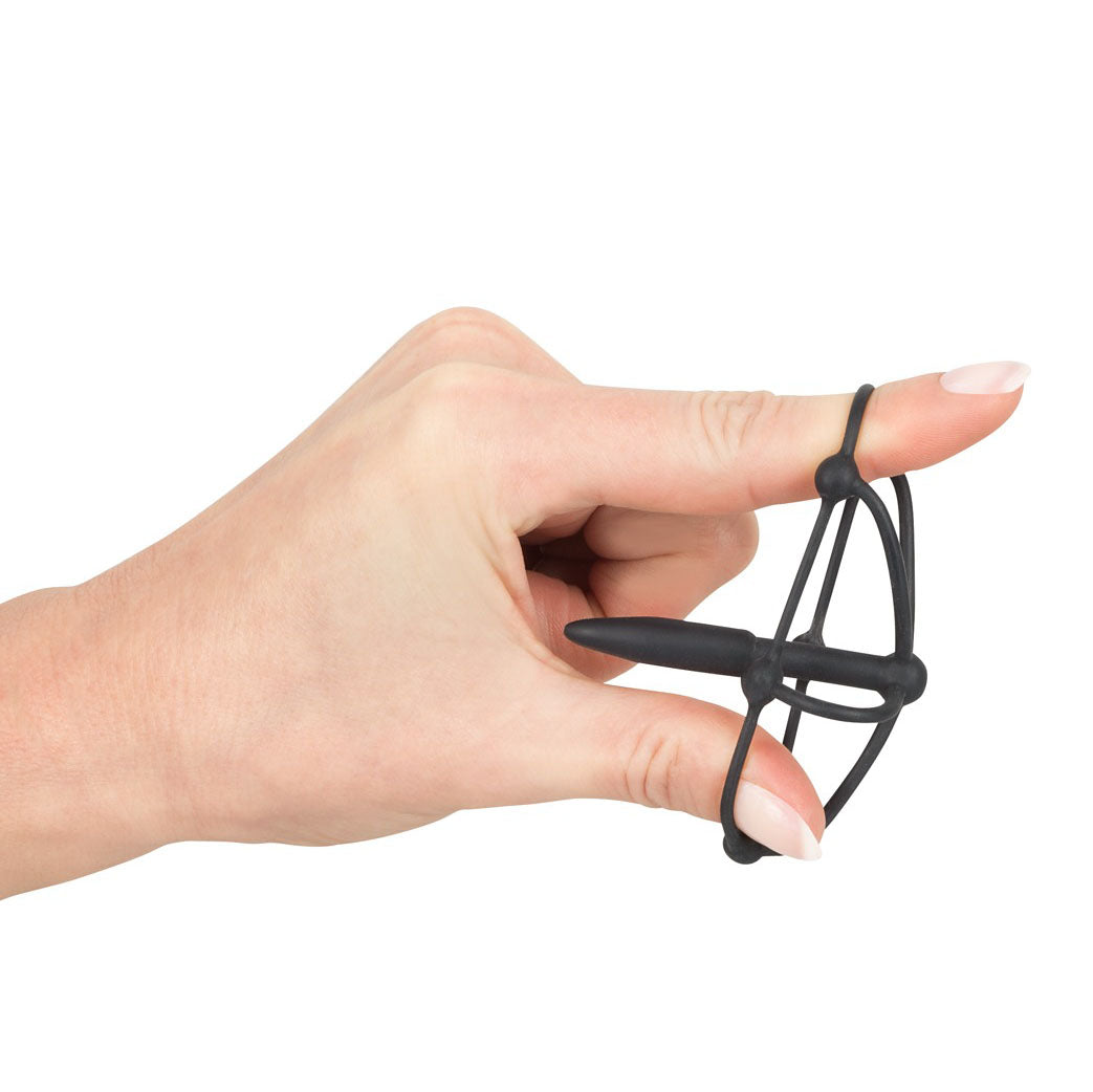 Silicone Penis Plug with Glans Cage – Soft Flexible Penis Plug