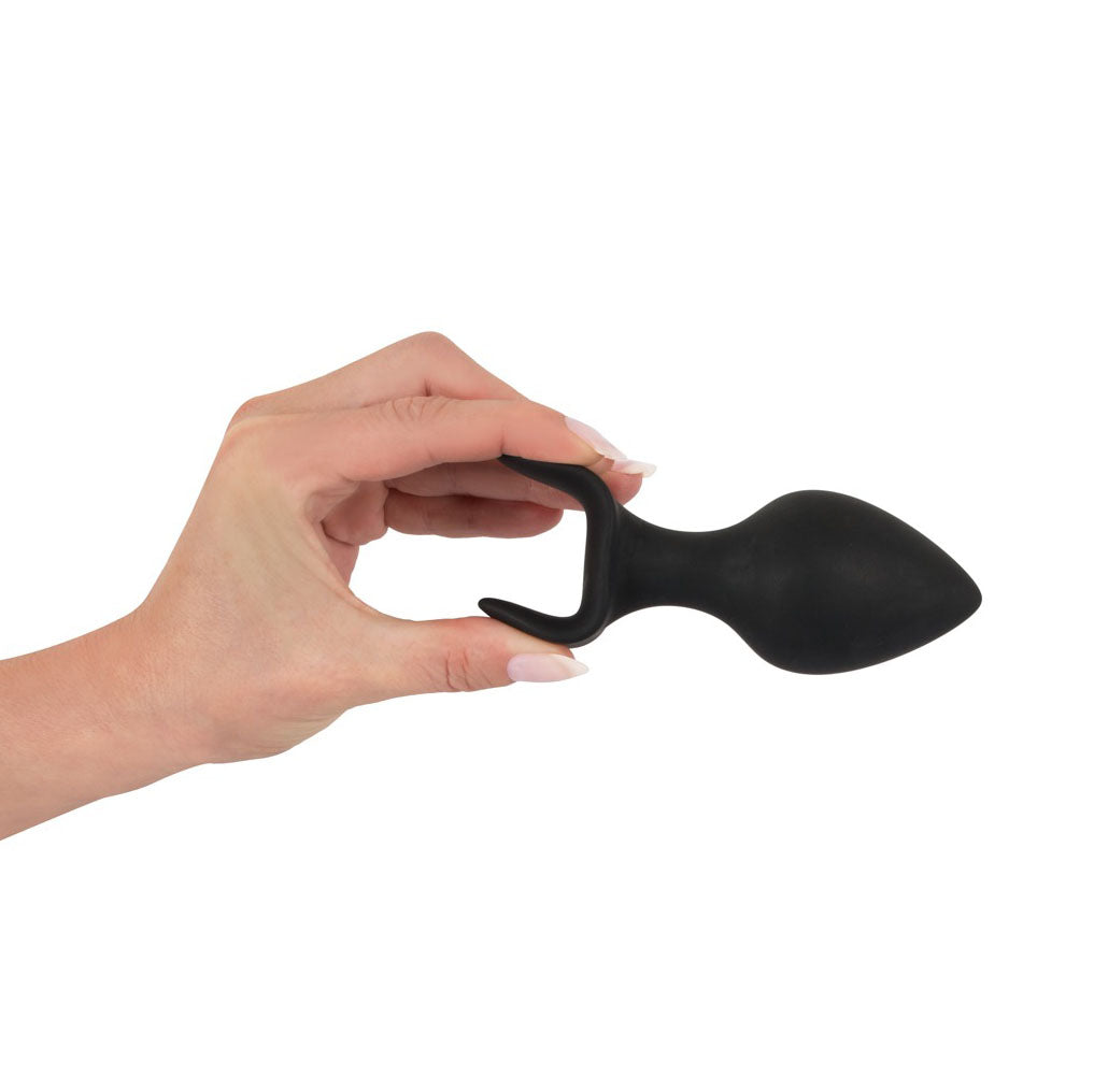 Black Velvet Silicone Three Piece Butt Plug Set for Anal Training