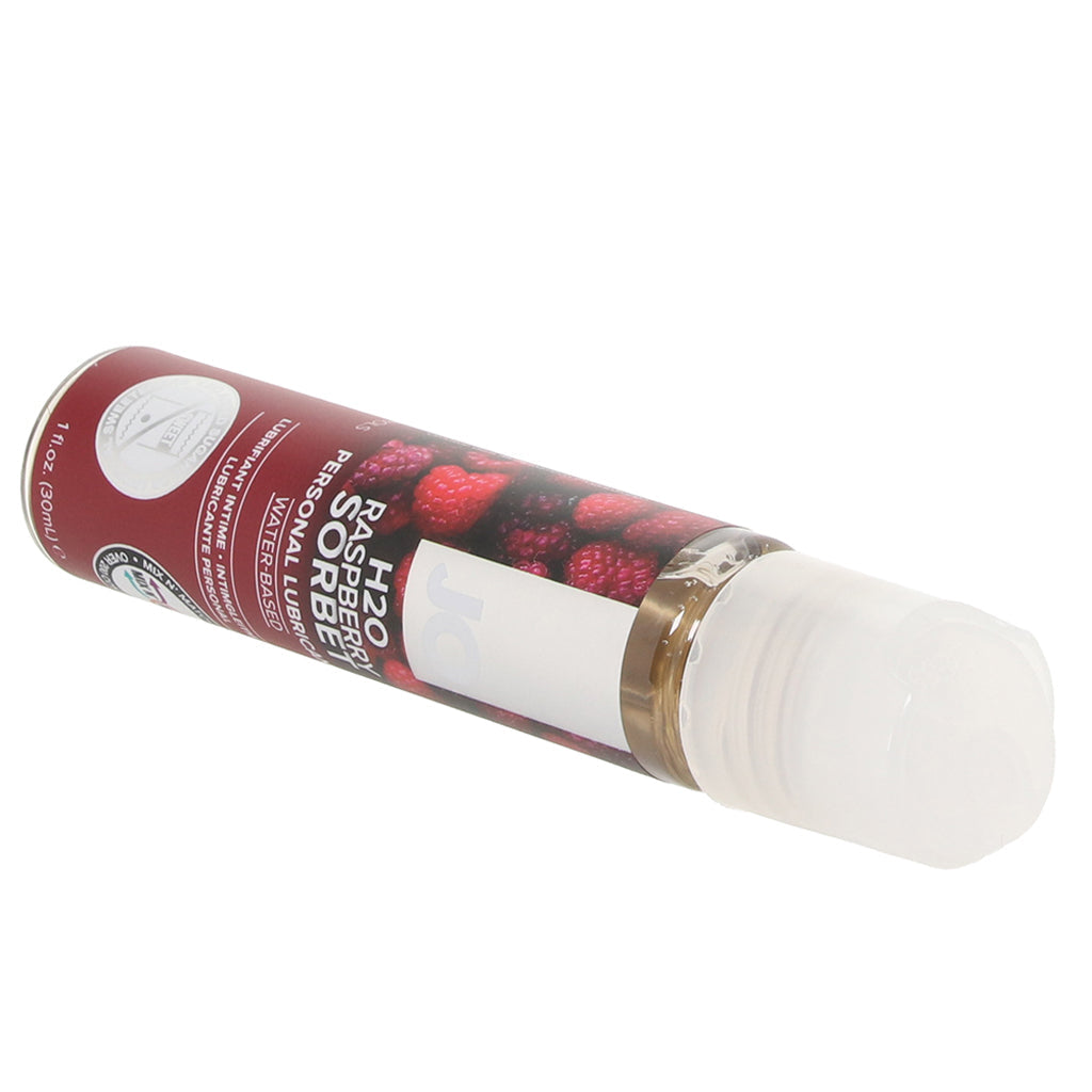 H2O Flavored Lube 1oz/30ml in Raspberry Sorbet Lubes and Lotions > Flavored Sex Lubes