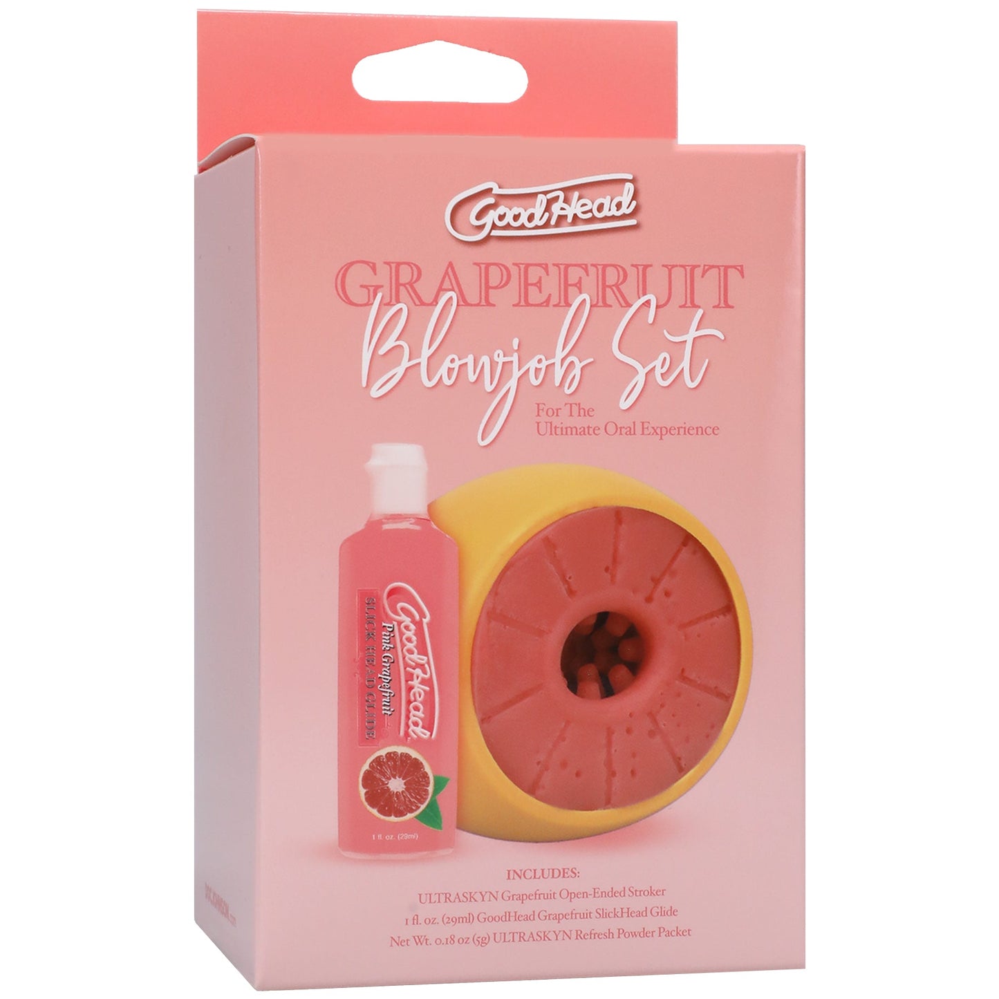 Goodhead Grapefruit Blowjob Set With Glide Sleeve
