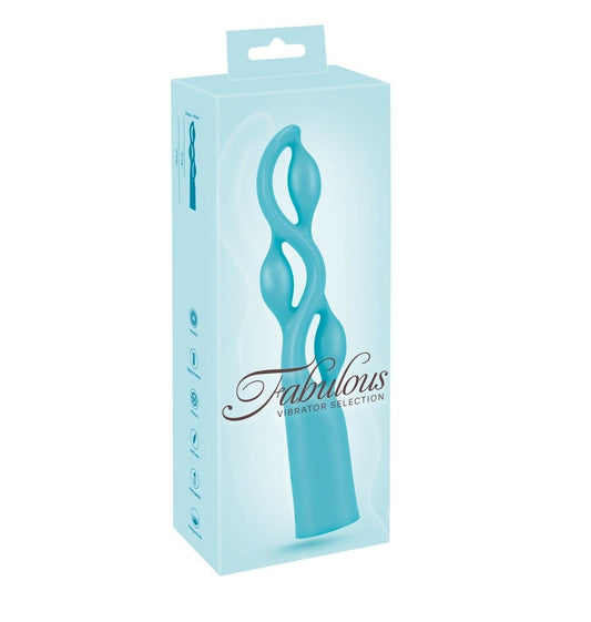 Fabulous Vibrator Turquoise Curvy Silicone Waterproof Vibrator