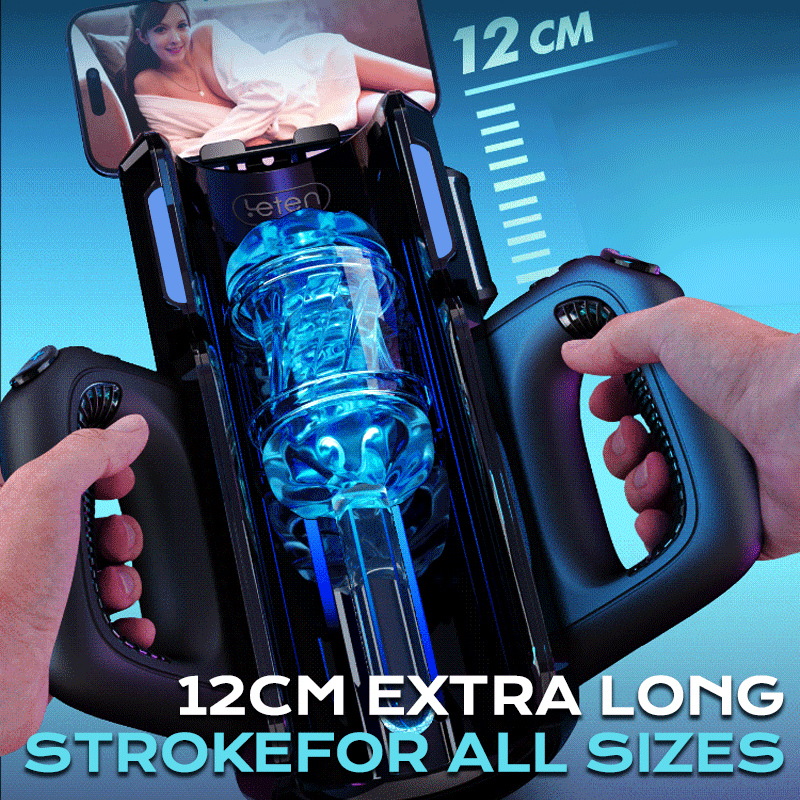 Leten - Interactive Transparent Stroker 10 Thrusting, 4,72 in Deep Stroke & Realistic Moaning Voice Stroker Masturbation Cup