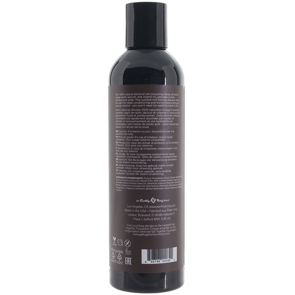Hemp Seed Massage Oil 8oz/236ml in Dreamsicle Sensual Love > Massage