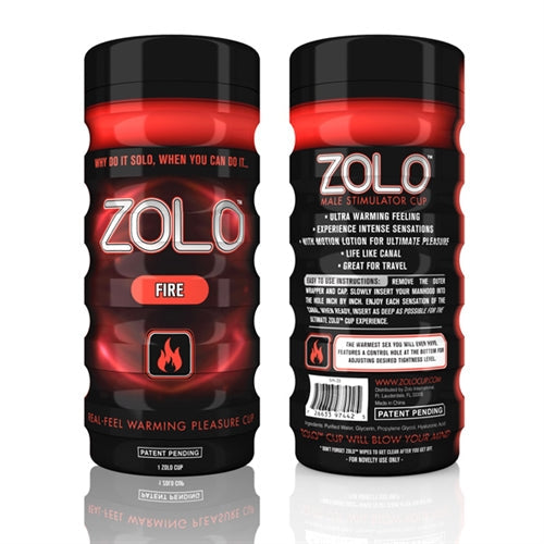 Zolo Fire Masturbator Cup Ergonomic Stimulation Toy