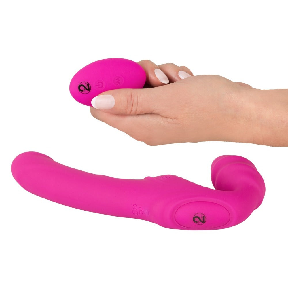 Vibrating Strapless StrapOn 2 – Dual Vibrator Strapless Strap-On
