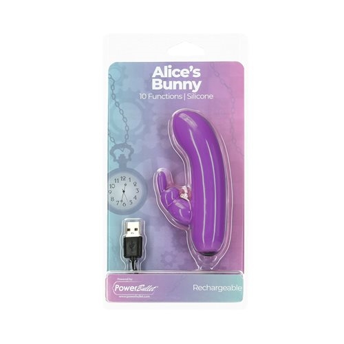 Alices Bunny Bullet w Rabbit Sleeve Purple 4 Inches