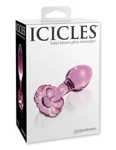 Icicles No. 48 (Pink) – Glass Tapered Anal Plug