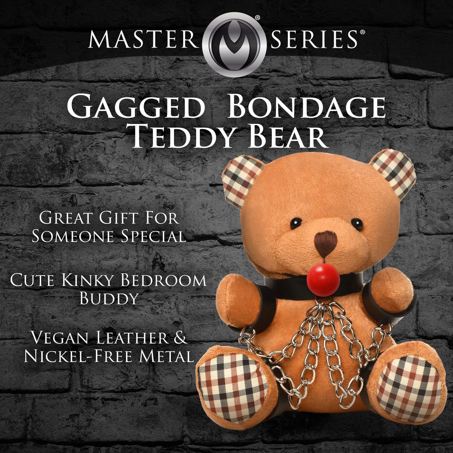 Master Series Gagged Bondage Bear Plush Toy